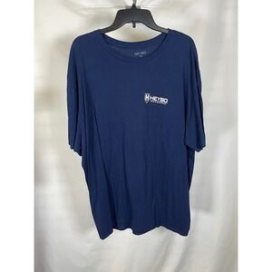 Heybo Outdoors Mens XXL Navy Blue American Flag Hunting Graphic T-Shirt Duck Dog